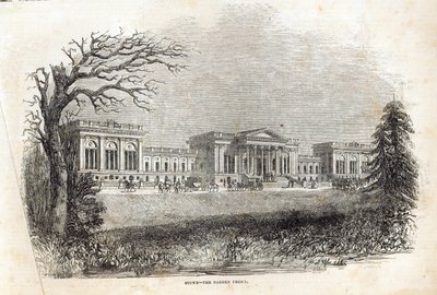 Stowe - la façade du jardin, de 